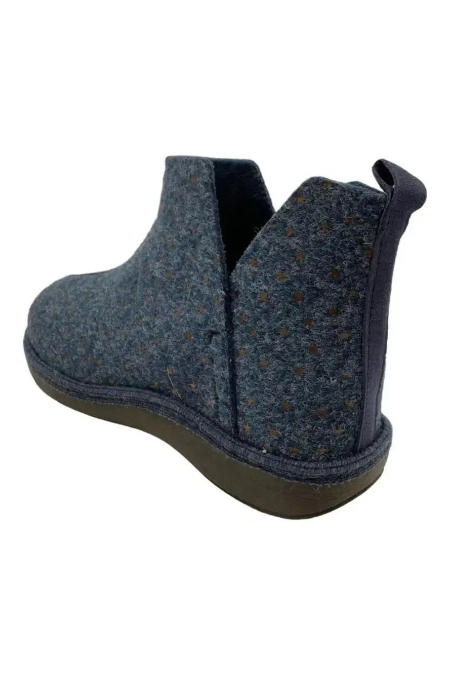 Unity in Diversity Palma Wool Slipper Booties Starry Blue EU 37 NEW